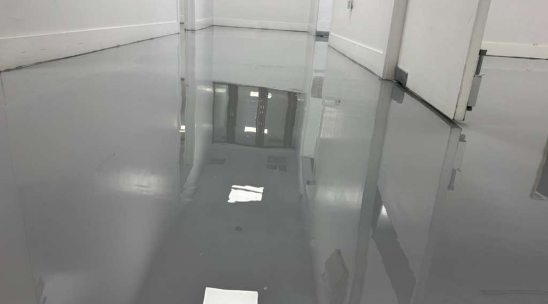 Metallic epoxy floor installation Miami