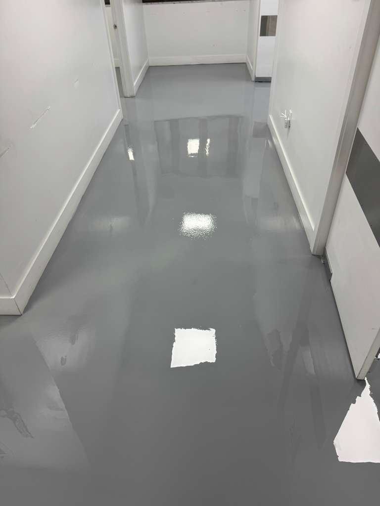 Solid Color Epoxy Flooring Miami