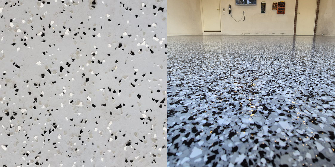 Flake Epoxy Flooring Miami Garage